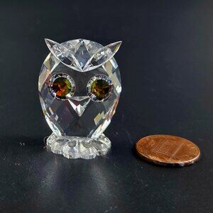 Vintage Owl-Mini - No Box - Feathered Beauties by Swarovski